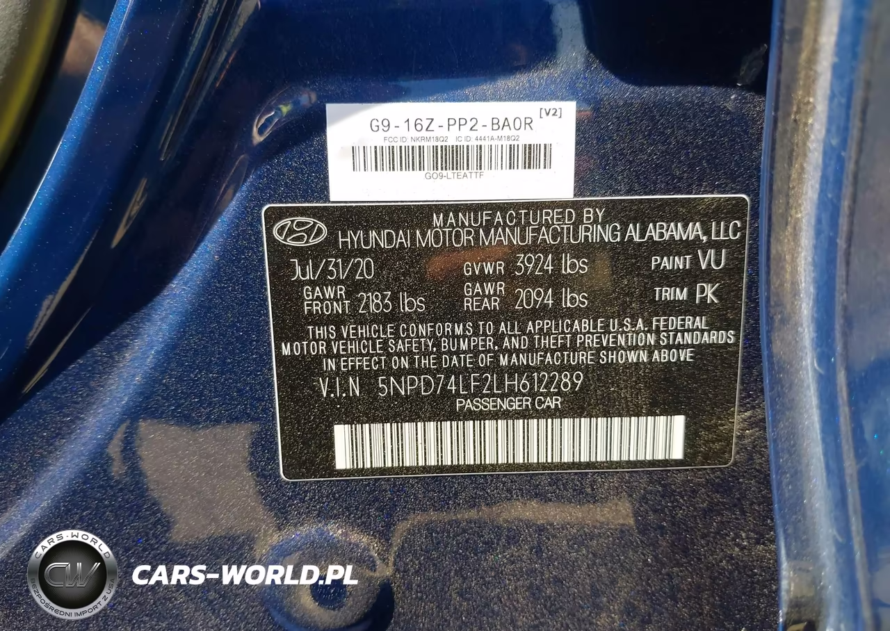 2020 Hyundai Elantra Se VIN:5NPD74LF2LH612289 - 9