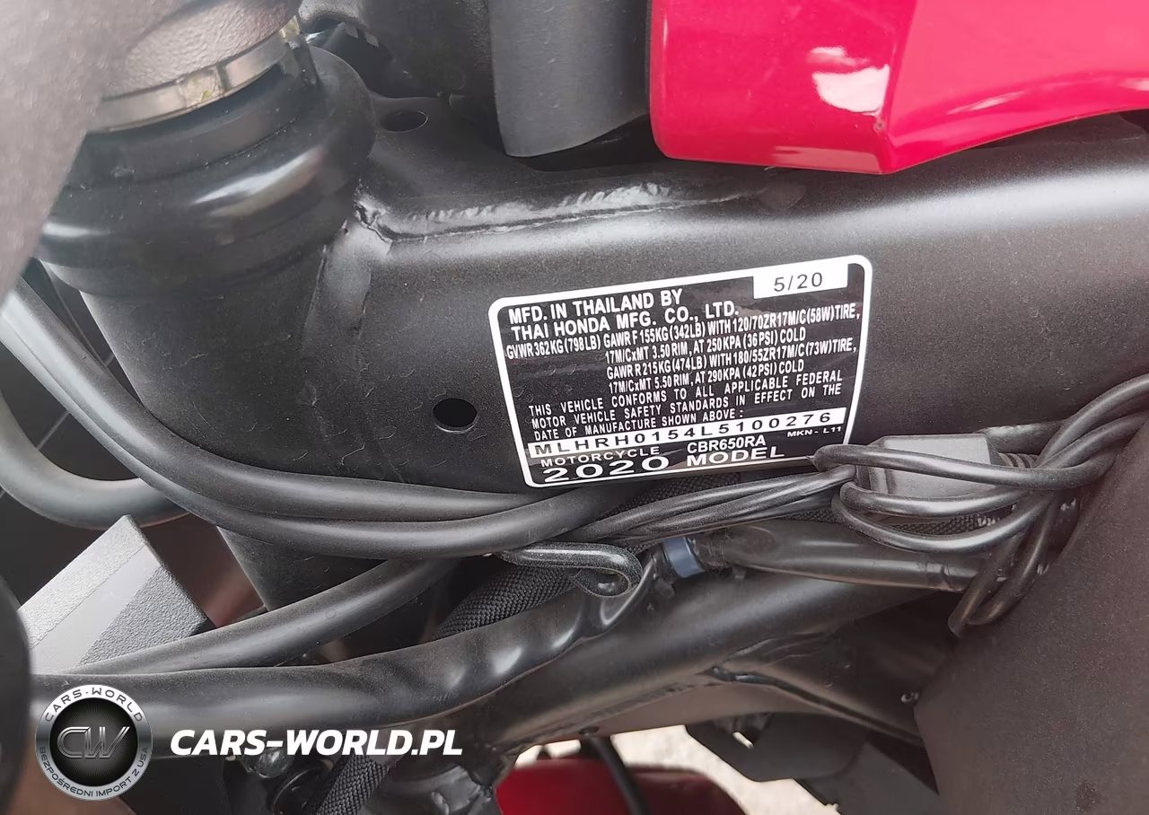 2020 Honda Cbr650 Ra VIN:MLHRH0154L5100276 - 10