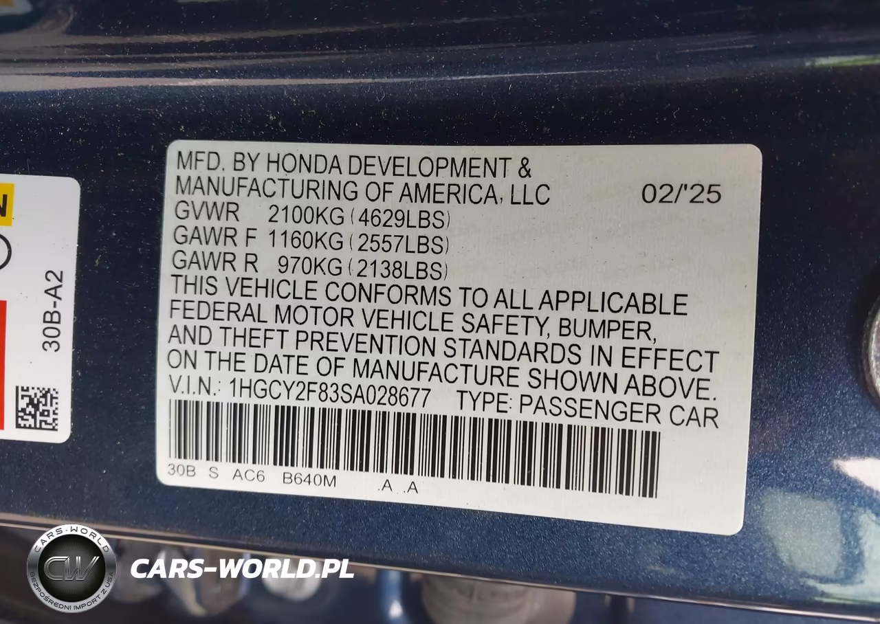 2025 Honda Accord Hybrid Touring VIN:1HGCY2F83SA028677 - 9