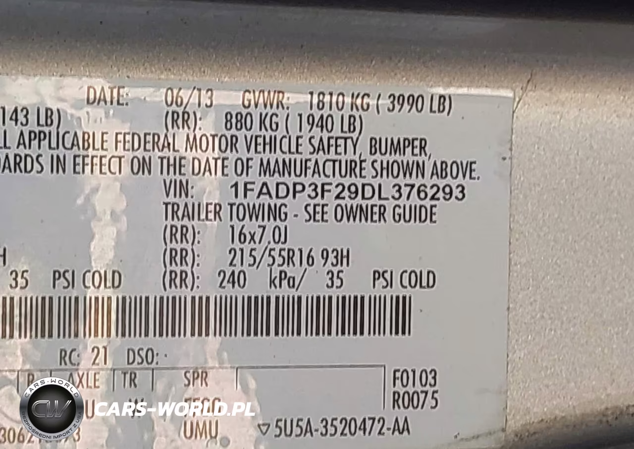 2013 Ford Focus Se VIN:1FADP3F29DL376293 - 9