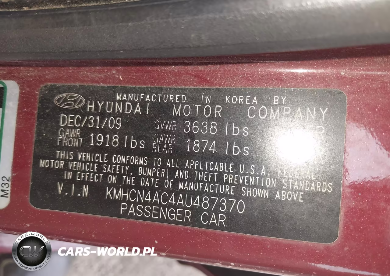 2010 Hyundai Accent Gls VIN:KMHCN4AC4AU487370 - 9
