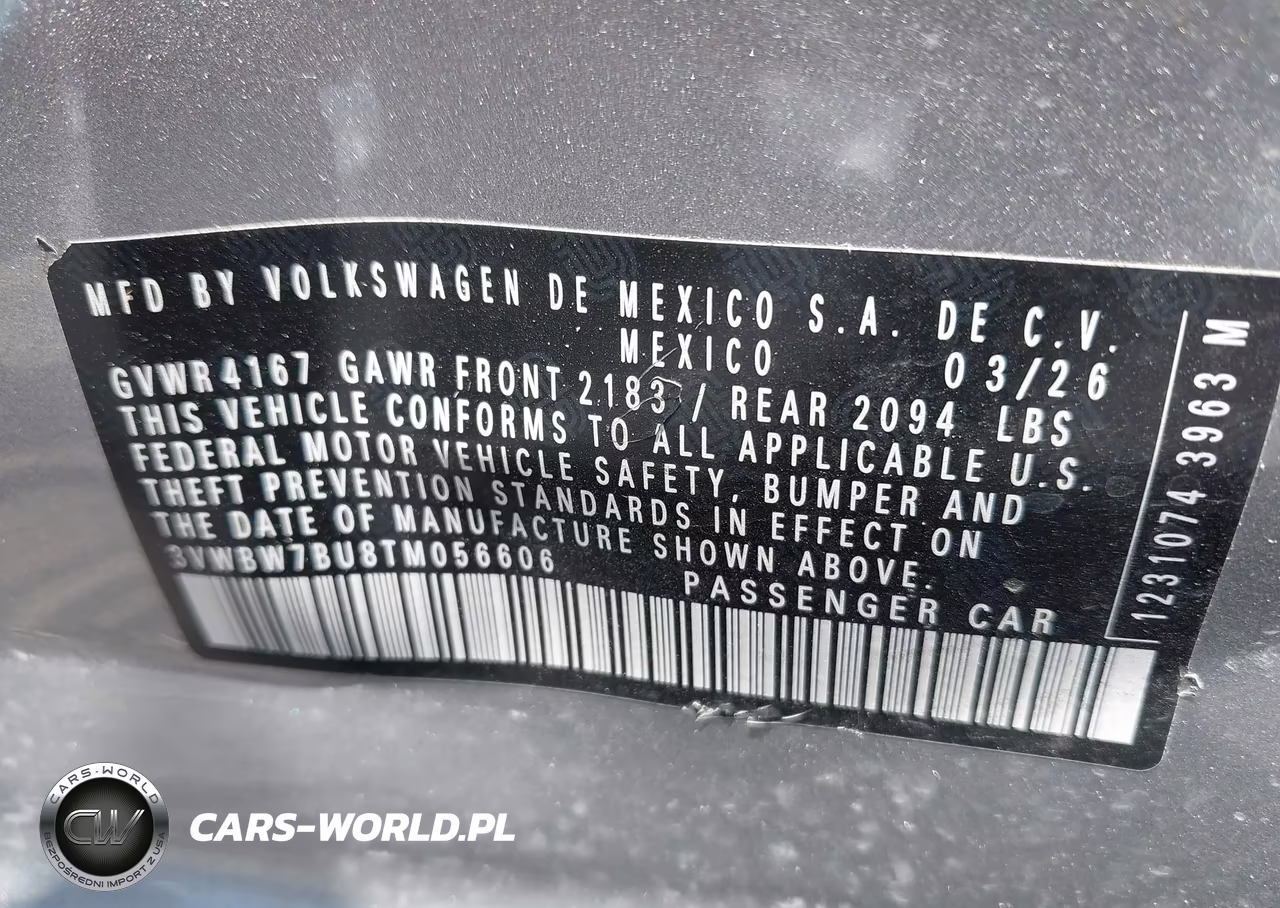 2026 Volkswagen Jetta Sport VIN:3VWBW7BU8TM056606 - 9