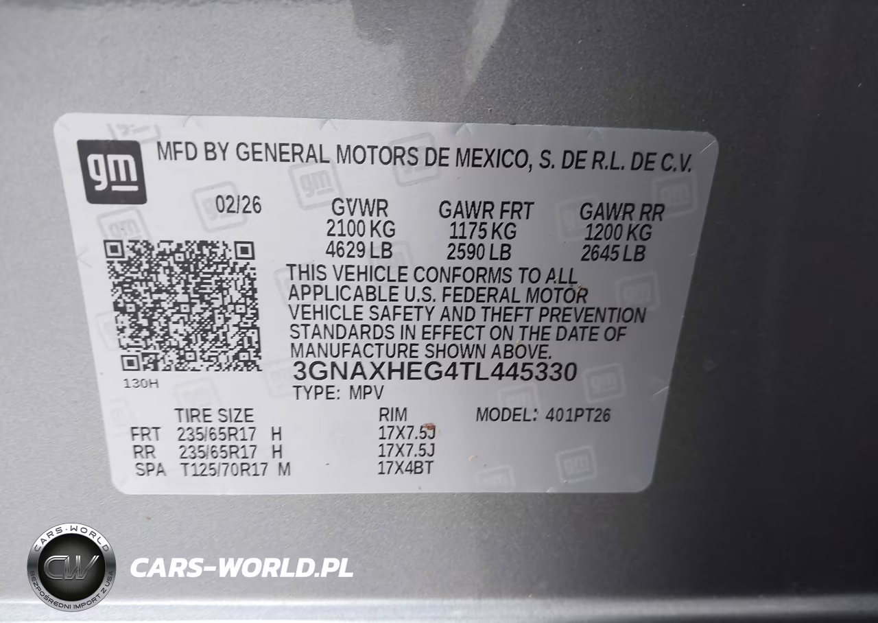 2026 Chevrolet Equinox Fwd Lt VIN:3GNAXHEG4TL445330 - 9