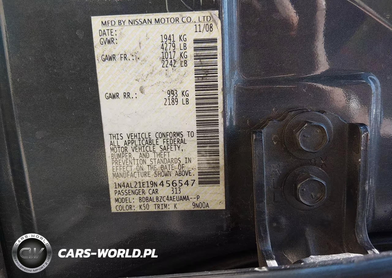 2009 Nissan Altima 2.5 S VIN:1N4AL21E19N456547 - 9