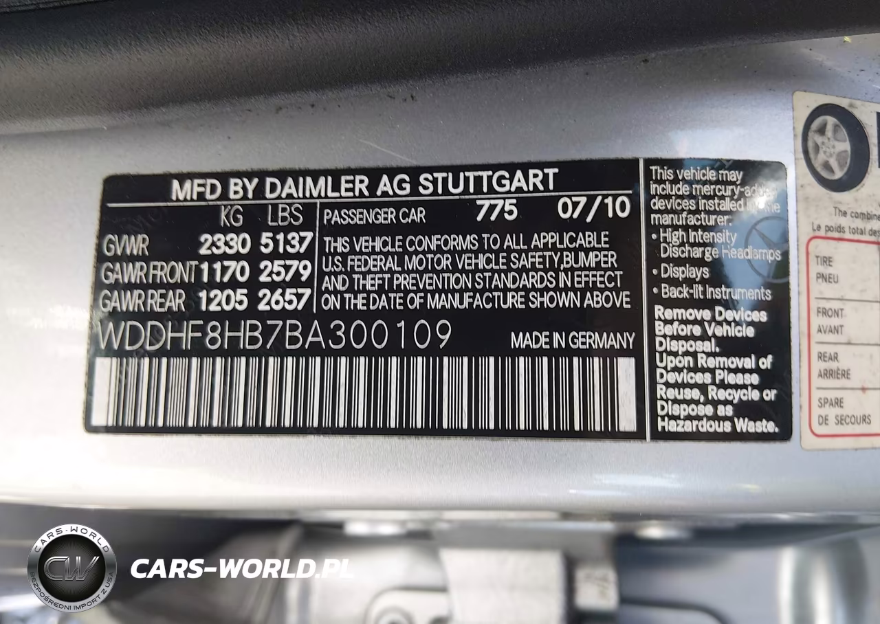 2011 Mercedes-Benz E 350 4Matic VIN:WDDHF8HB7BA300109 - 9