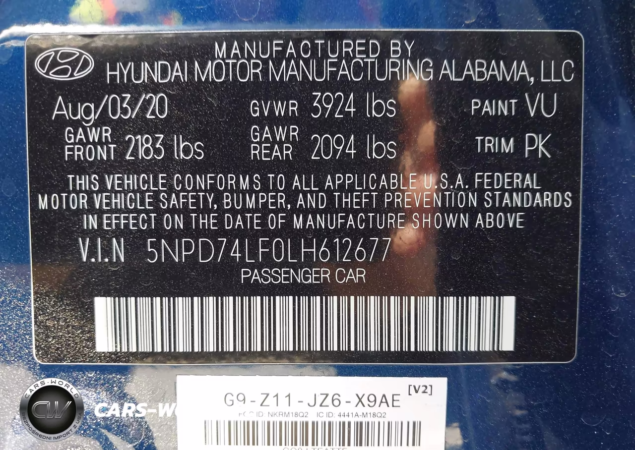 2020 Hyundai Elantra Se VIN:5NPD74LF0LH612677 - 9