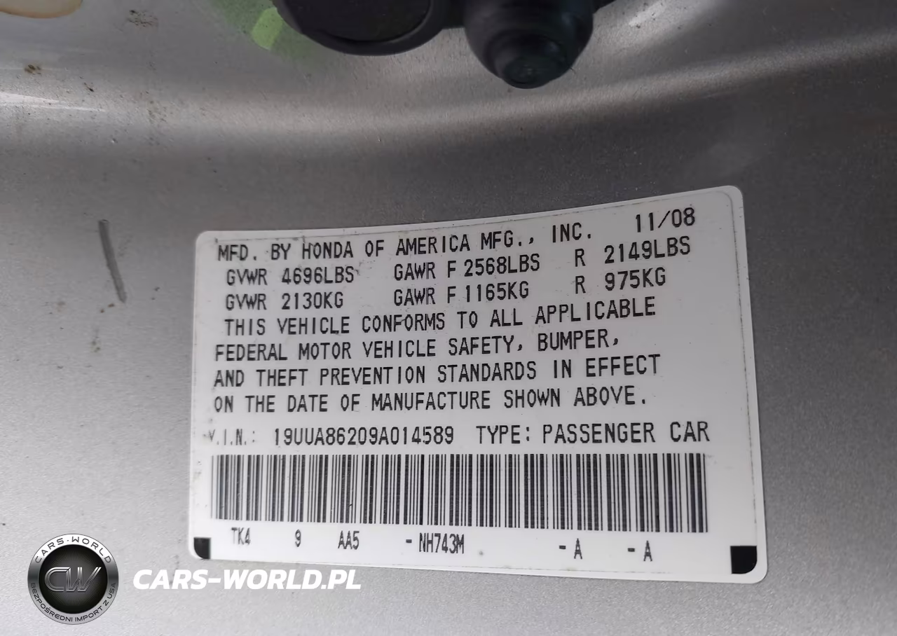 2009 Acura Tl 3.5 VIN:19UUA86209A014589 - 9