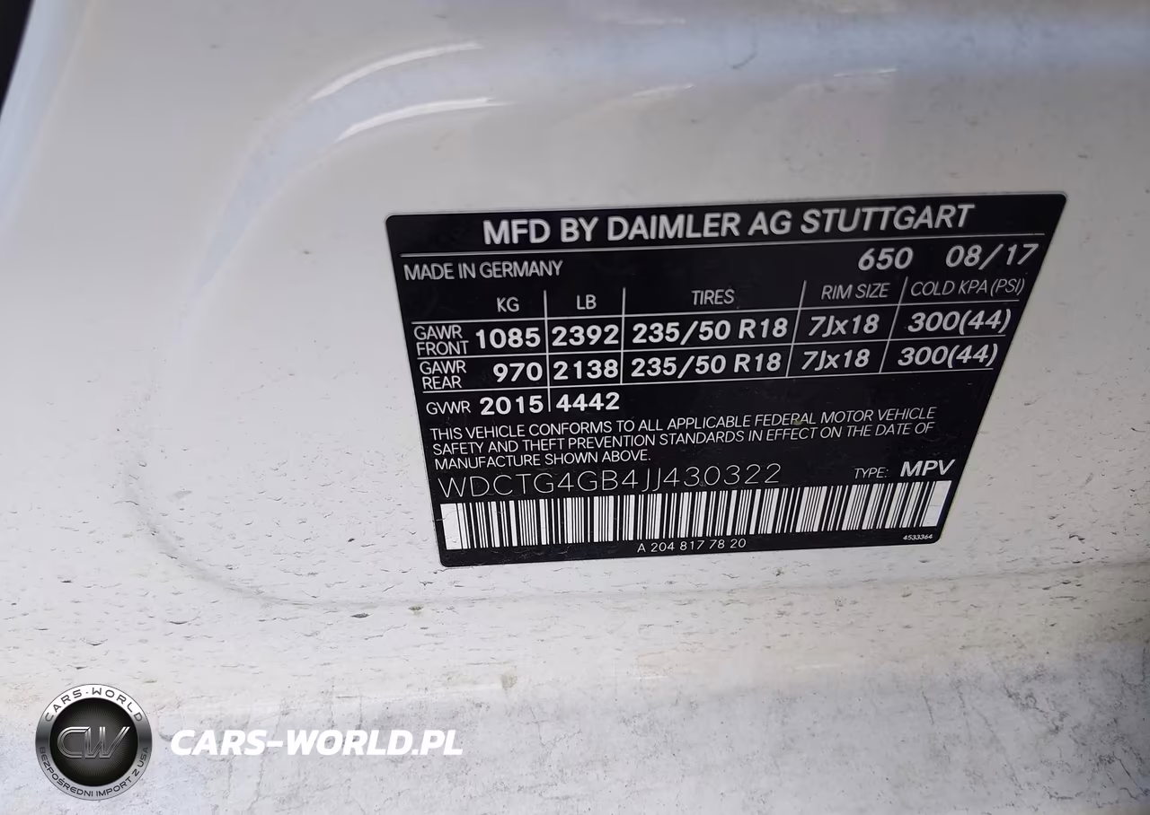 2018 Mercedes-Benz Gla 250 4Matic VIN:WDCTG4GB4JJ430322 - 9