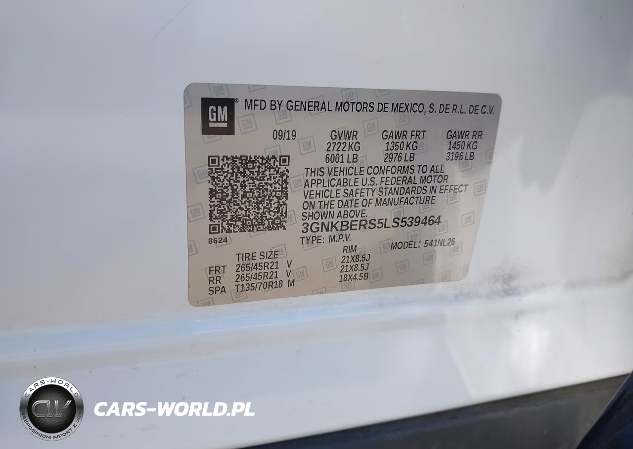 2020 Chevrolet Blazer Fwd Rs VIN:3GNKBERS5LS539464 - 9