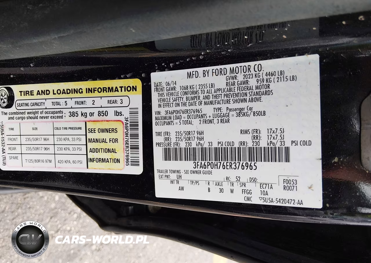 2014 Ford Fusion Se VIN:3FA6P0H76ER376965 - 9