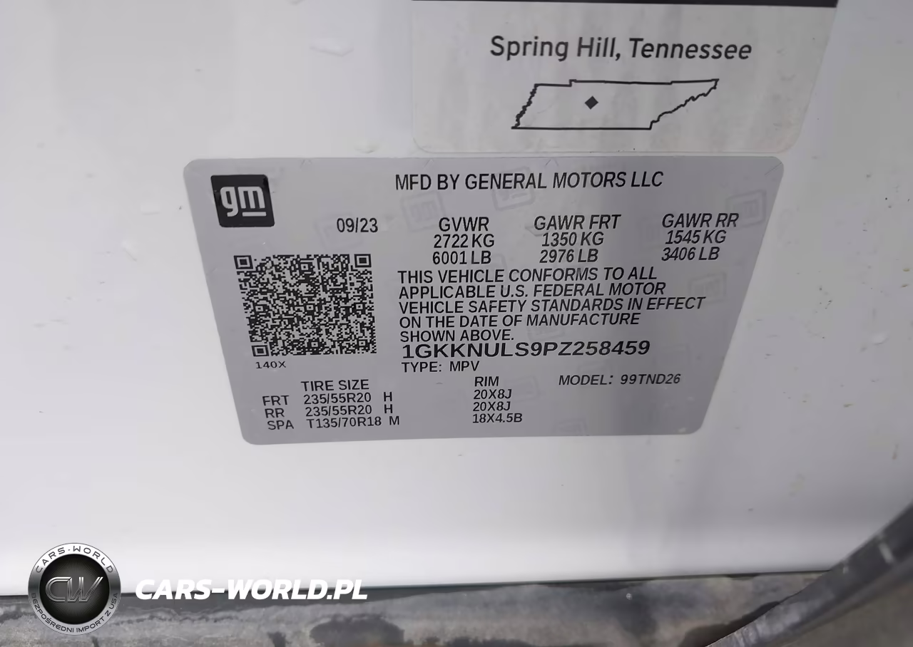 2023 GMC Acadia Awd Slt VIN:1GKKNULS9PZ258459 - 9