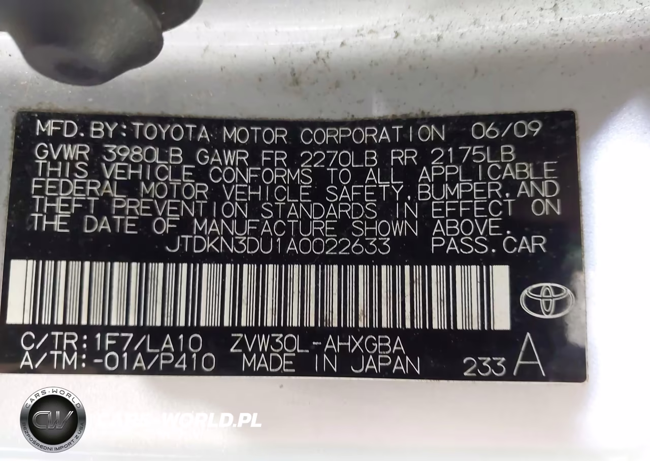 2010 Toyota Prius Iv VIN:JTDKN3DU1A0022633 - 9