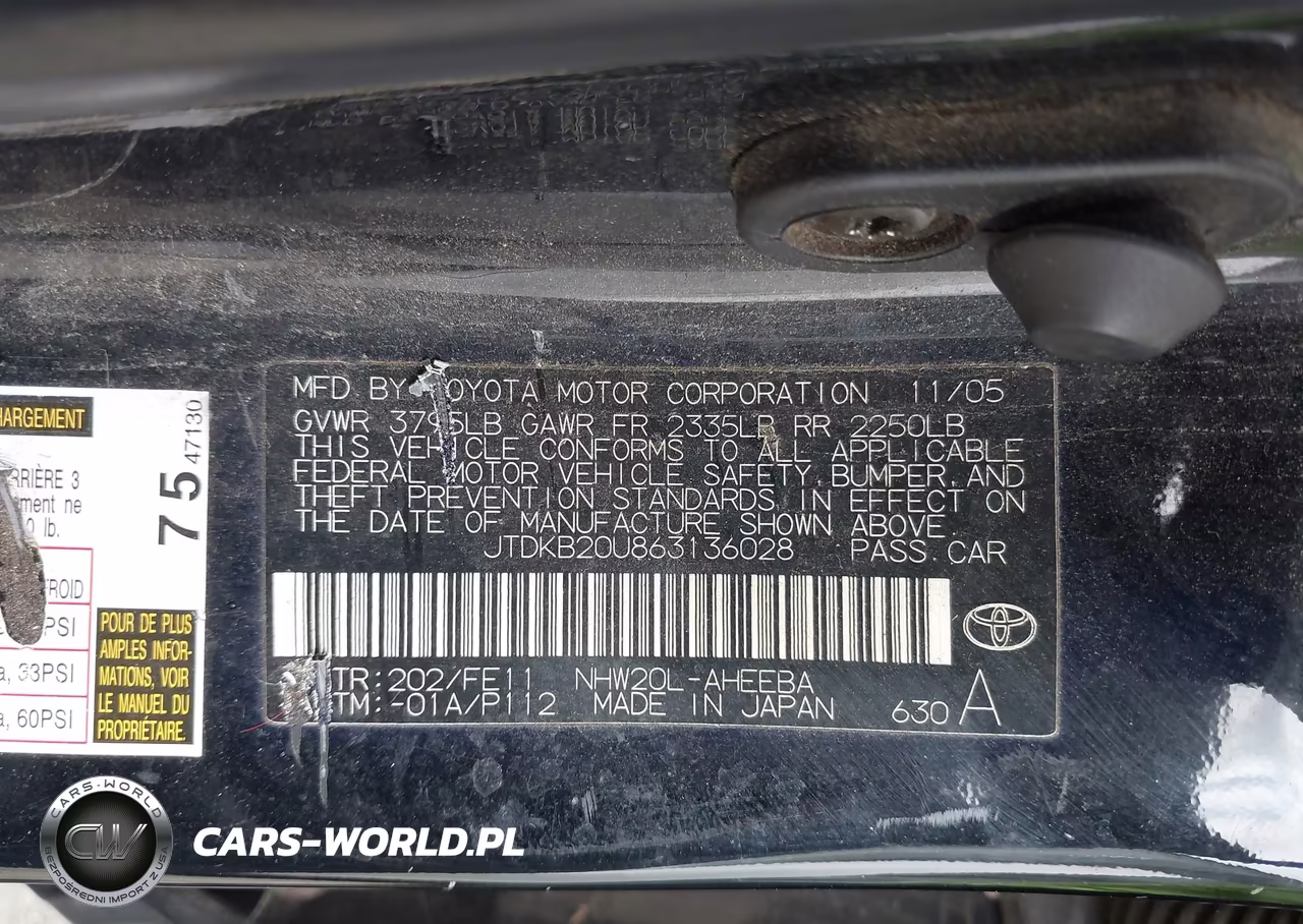 2006 Toyota Prius VIN:JTDKB20U863136028 - 9