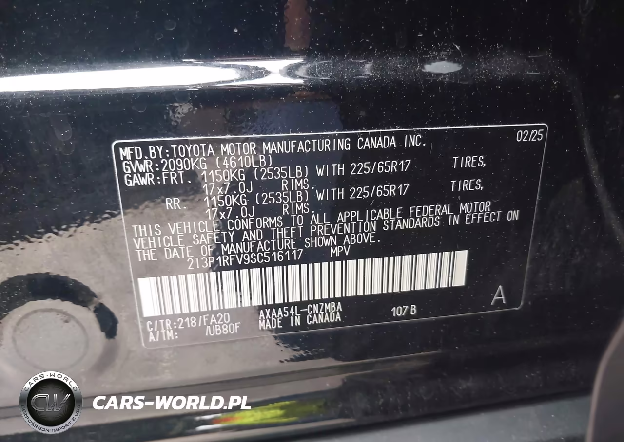 2025 Toyota Rav4 Xle VIN:2T3P1RFV9SC516117 - 9