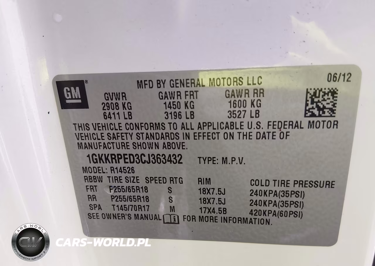 2012 GMC Acadia Sle VIN:1GKKRPED3CJ363432 - 9