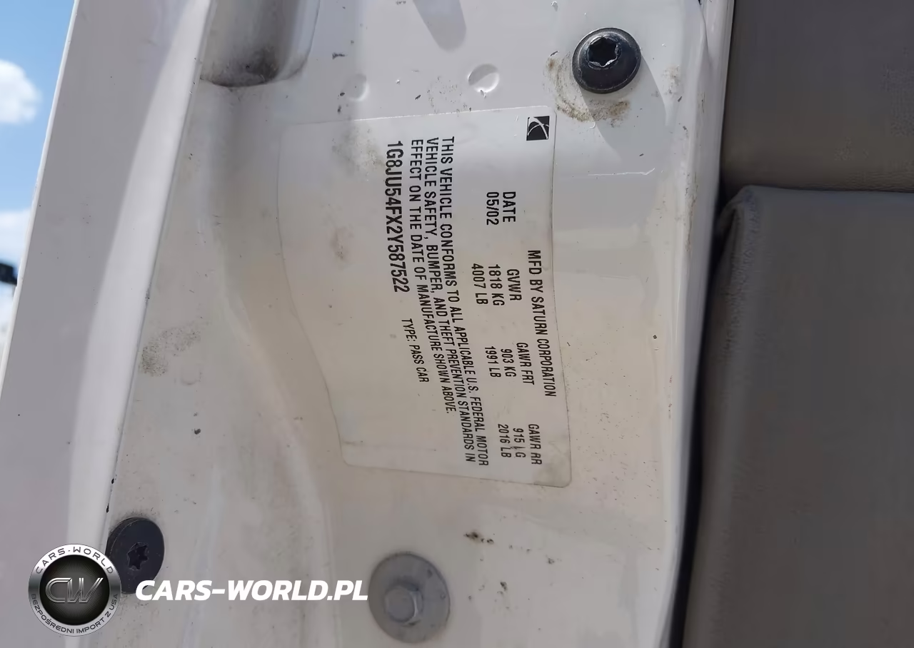 2002 Saturn L-Series L200 VIN:1G8JU54FX2Y587522 - 9
