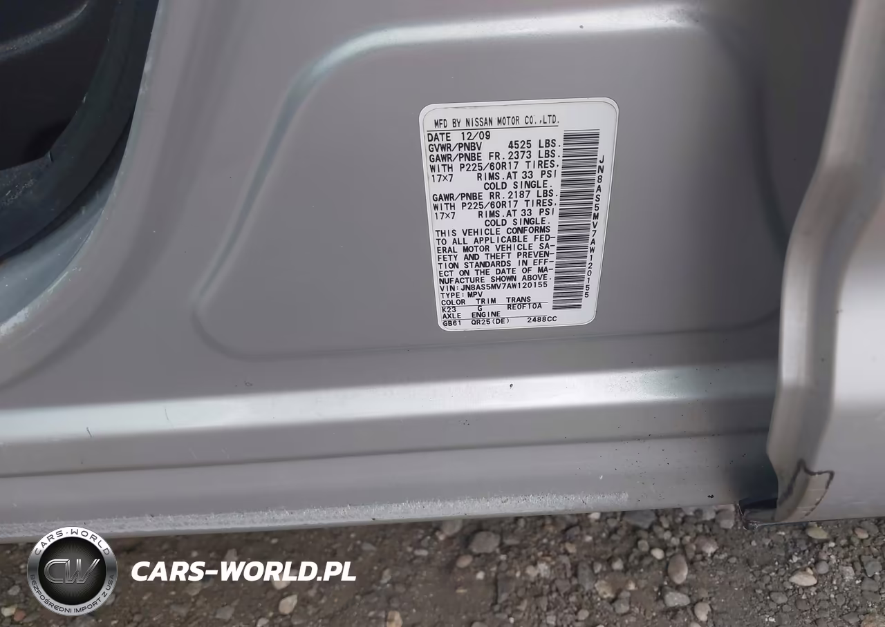 2010 Nissan Rogue Sl VIN:JN8AS5MV7AW120155 - 9