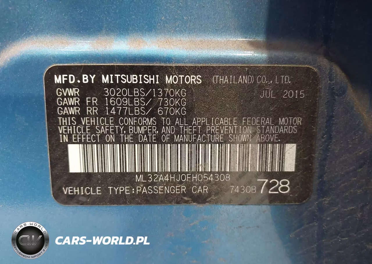 2015 Mitsubishi Mirage Es VIN:ML32A4HJ0FH054308 - 9