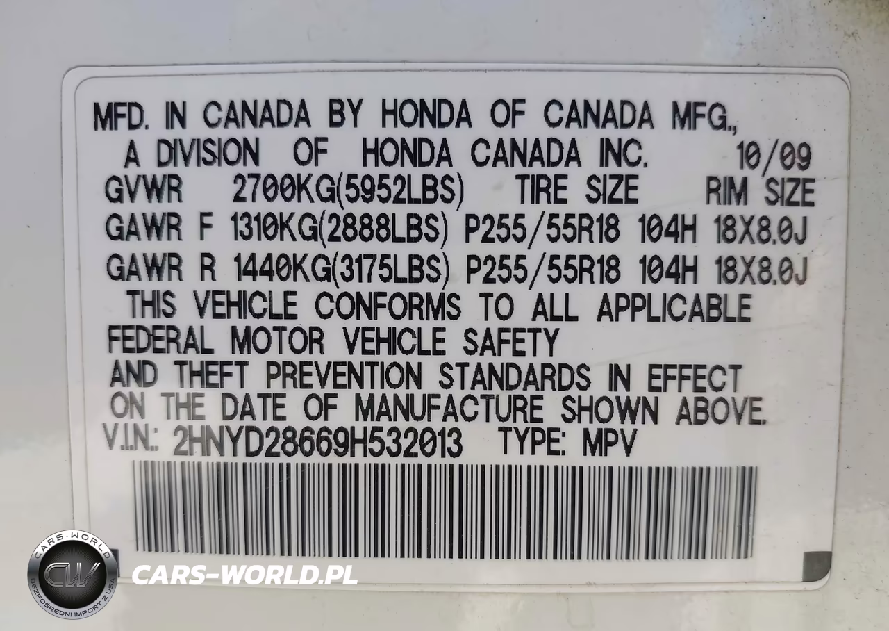 2009 Acura Mdx Technology Package VIN:2HNYD28669H532013 - 9