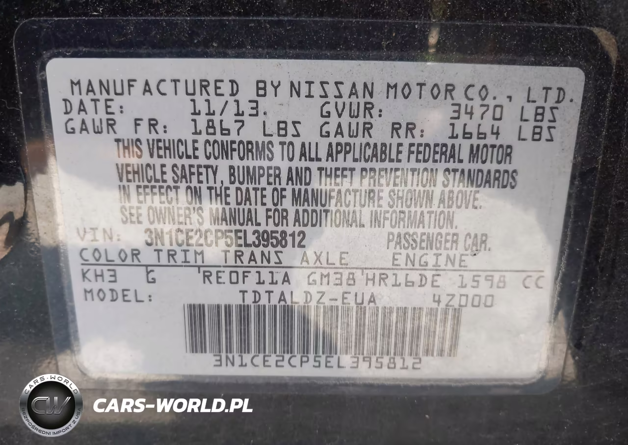 2014 Nissan Versa Note Sv VIN:3N1CE2CP5EL395812 - 9