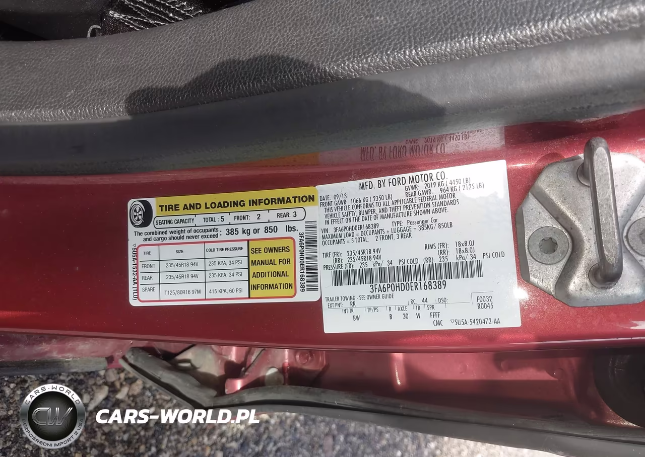 2014 Ford Fusion Se VIN:3FA6P0HD0ER168389 - 9