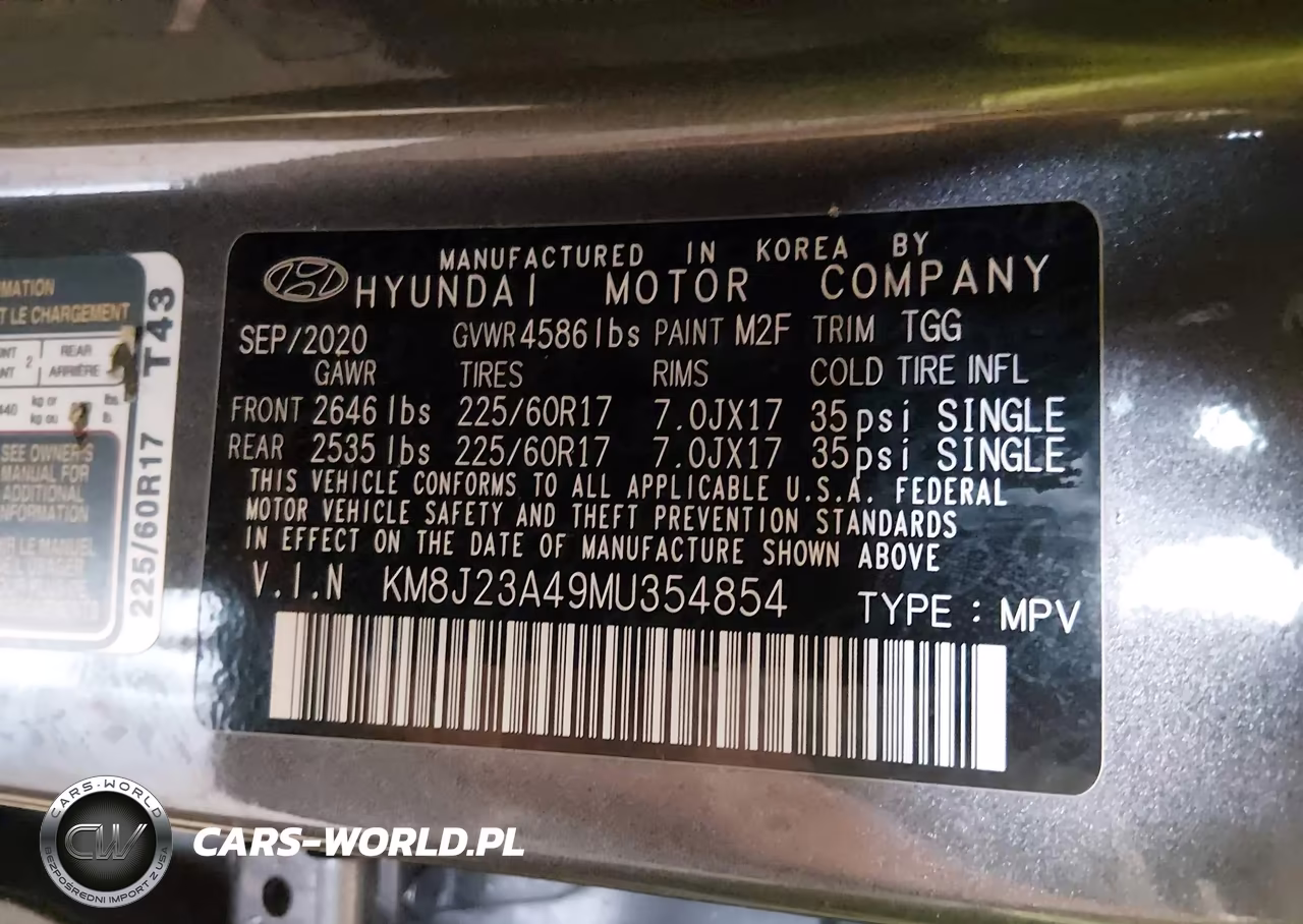 2021 Hyundai Tucson Se VIN:KM8J23A49MU354854 - 9