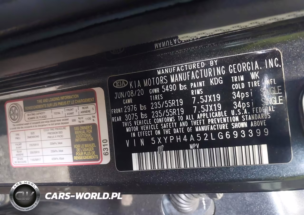 2020 Kia Sorento 3.3L Ex VIN:5XYPH4A52LG693399 - 9