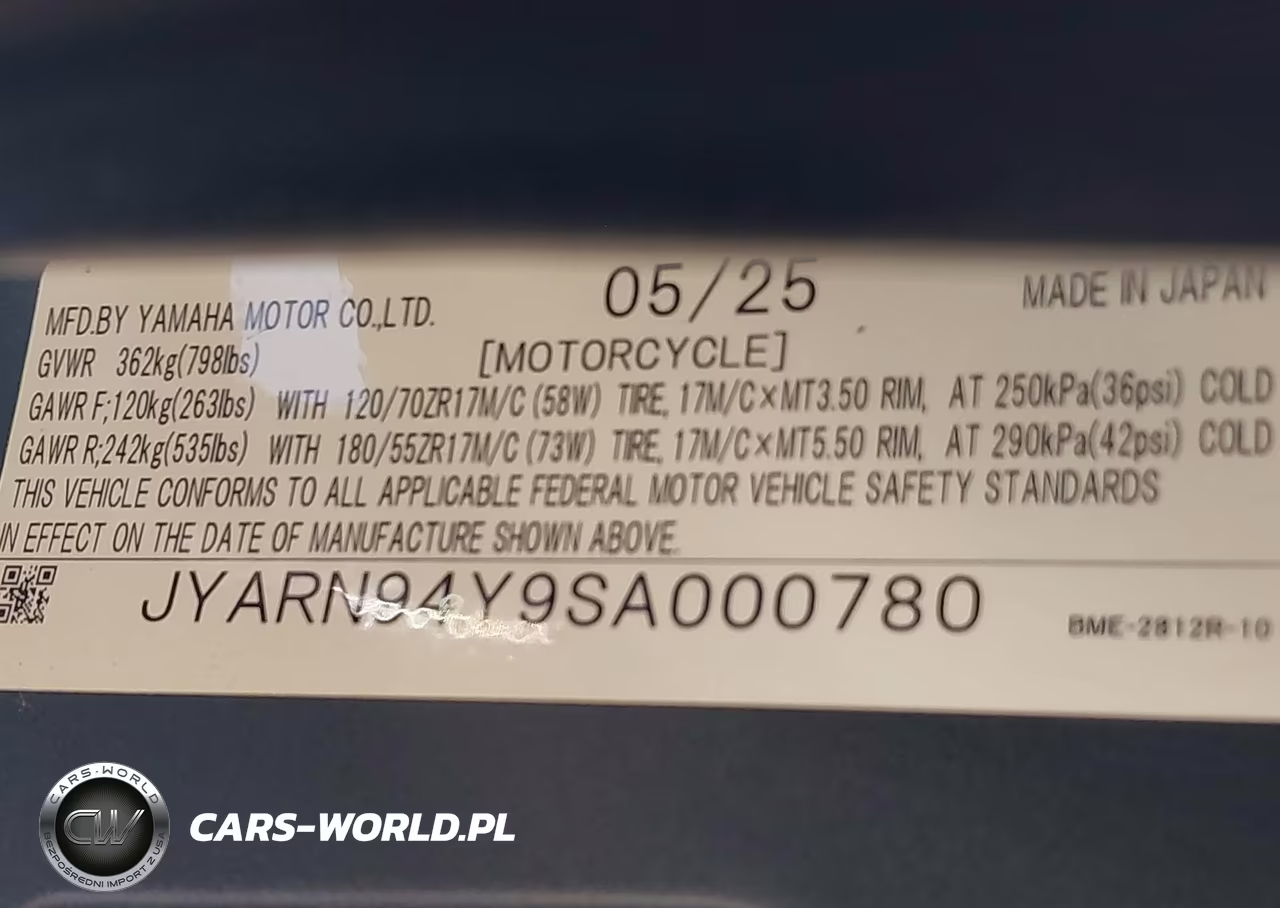 2025 Yamaha Mt09 C VIN:JYARN94Y9SA000780 - 10