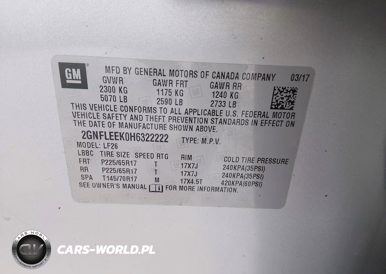 2017 Chevrolet Equinox Ls VIN:2GNFLEEK0H6322222 - 9