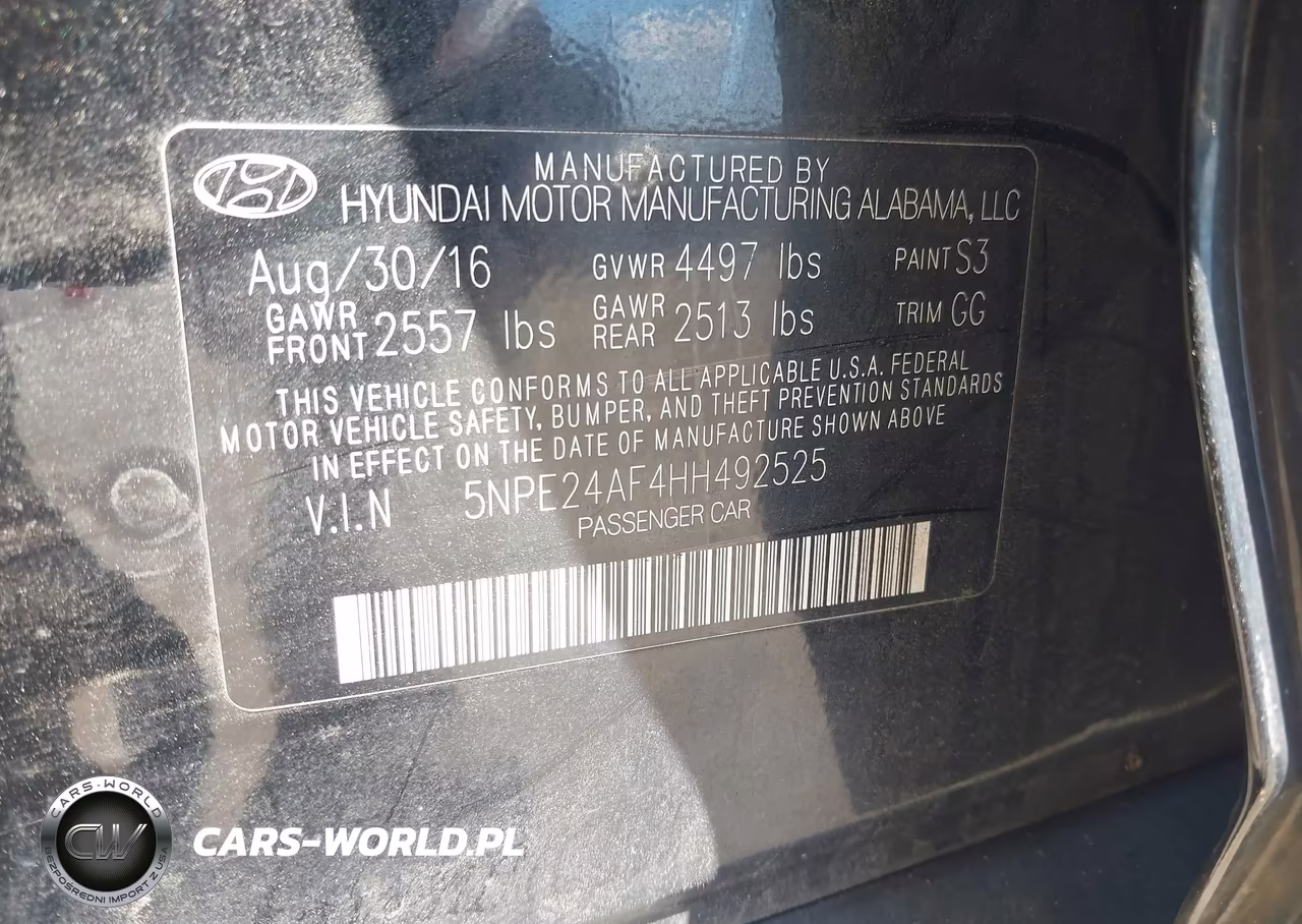 2017 Hyundai Sonata VIN:5NPE24AF4HH492525 - 9