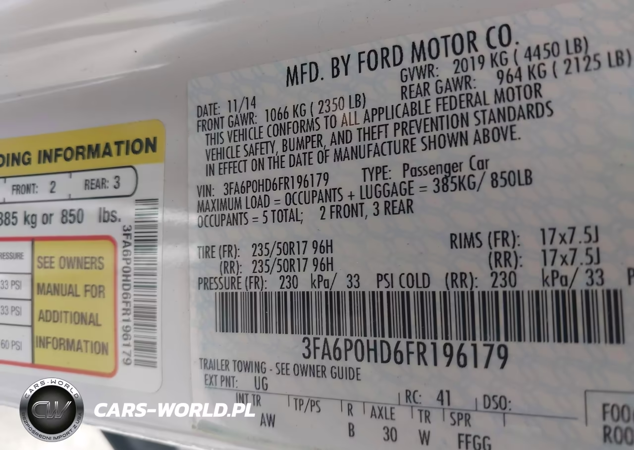 2015 Ford Fusion Se VIN:3FA6P0HD6FR196179 - 9