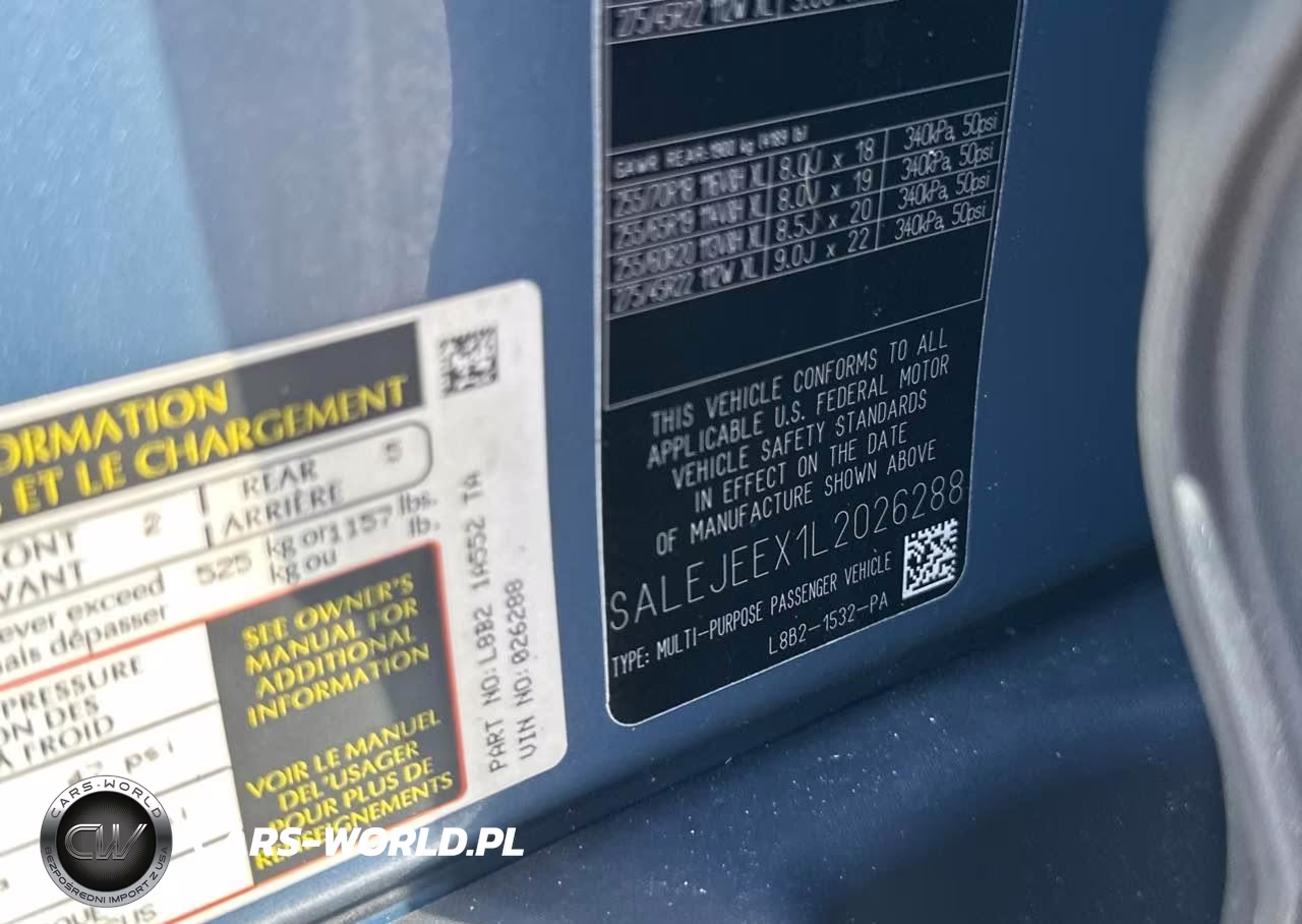 2020 Land Rover Defender 110 S VIN:SALEJEEX1L2026288 - 9
