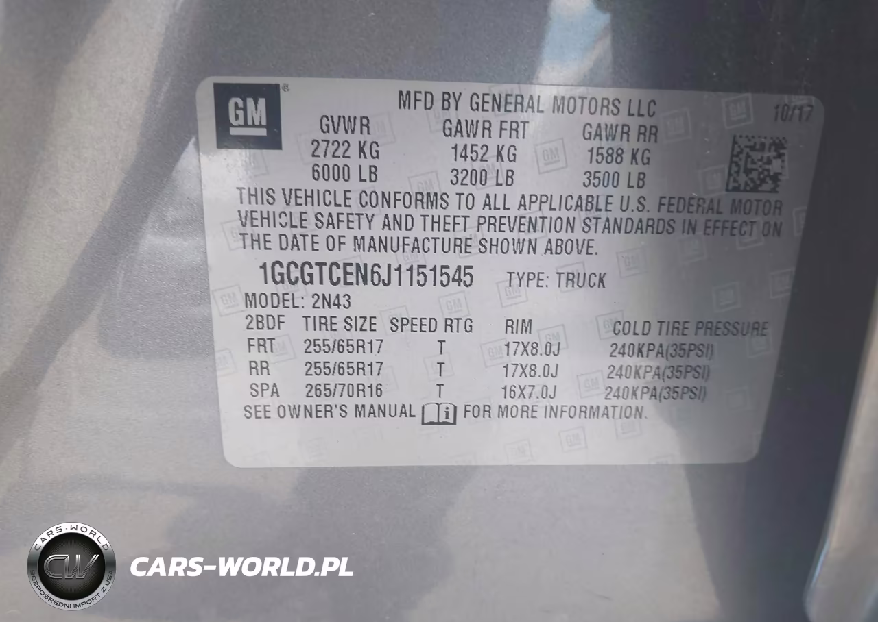 2018 Chevrolet Colorado 4Wd Lt VIN:1GCGTCEN6J1151545 - 9