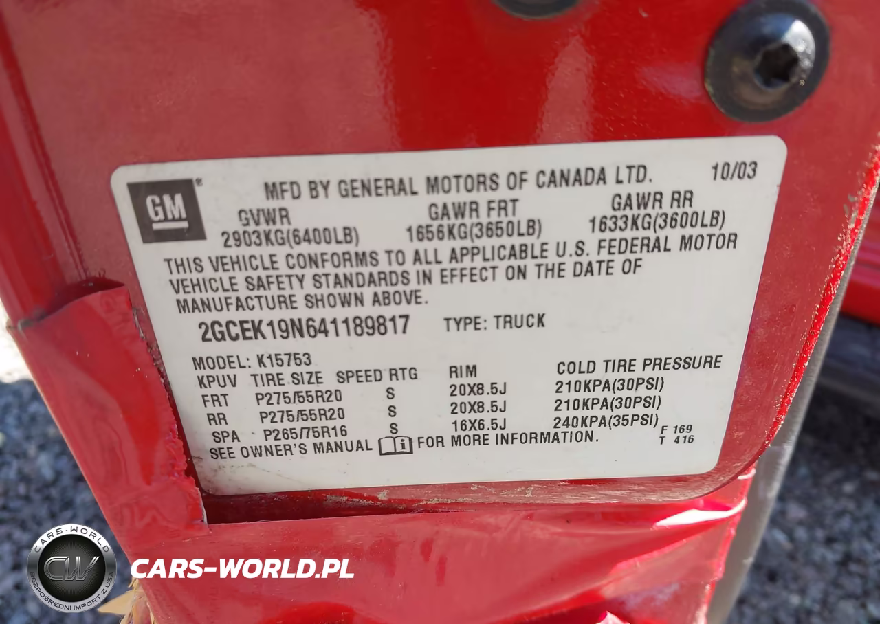 2004 Chevrolet Silverado 1500 Ss VIN:2GCEK19N641189817 - 9