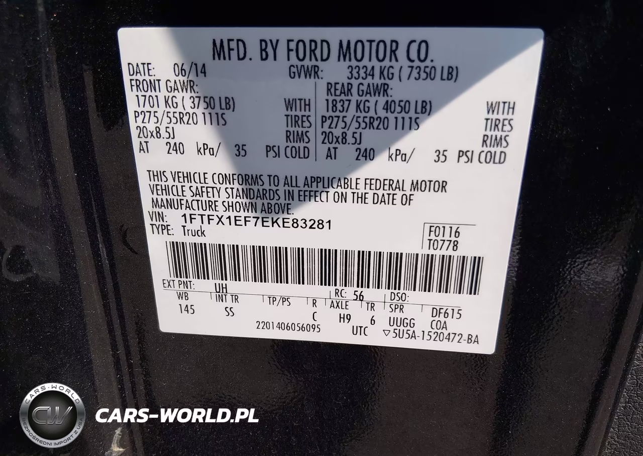 2014 Ford F-150 Stx VIN:1FTFX1EF7EKE83281 - 9