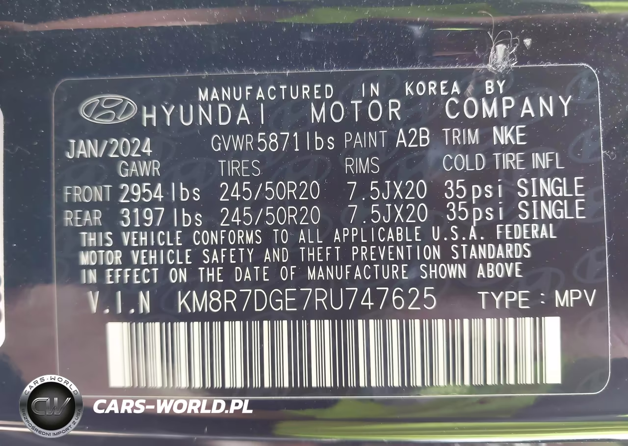 2024 Hyundai Palisade Calligraphy Night Edition VIN:KM8R7DGE7RU747625 - 9