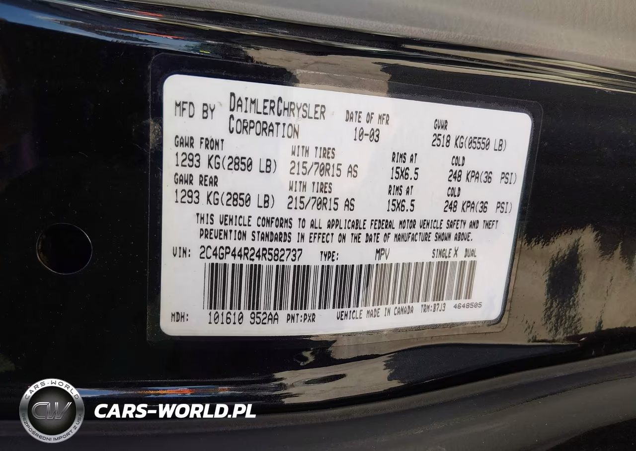 2004 Chrysler Town & Country Lx VIN:2C4GP44R24R582737 - 9