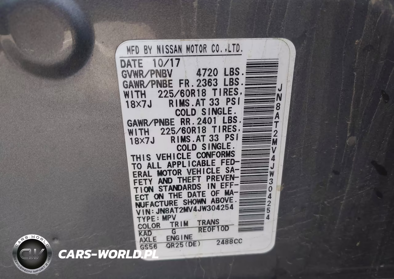 2018 Nissan Rogue Sl VIN:JN8AT2MV4JW304254 - 9