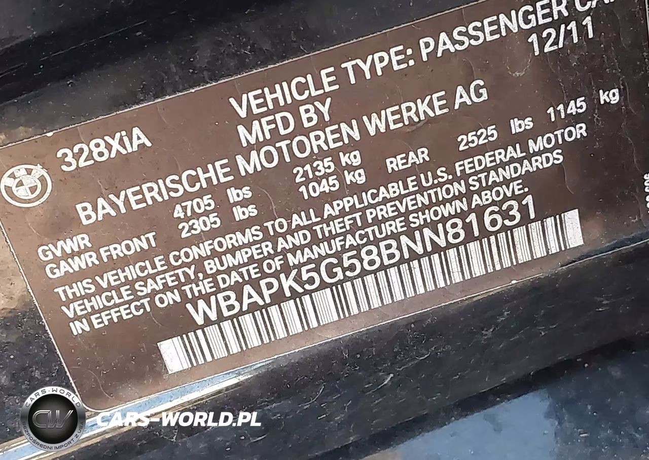 2011 BMW 328I xDrive VIN:WBAPK5G58BNN81631 - 9
