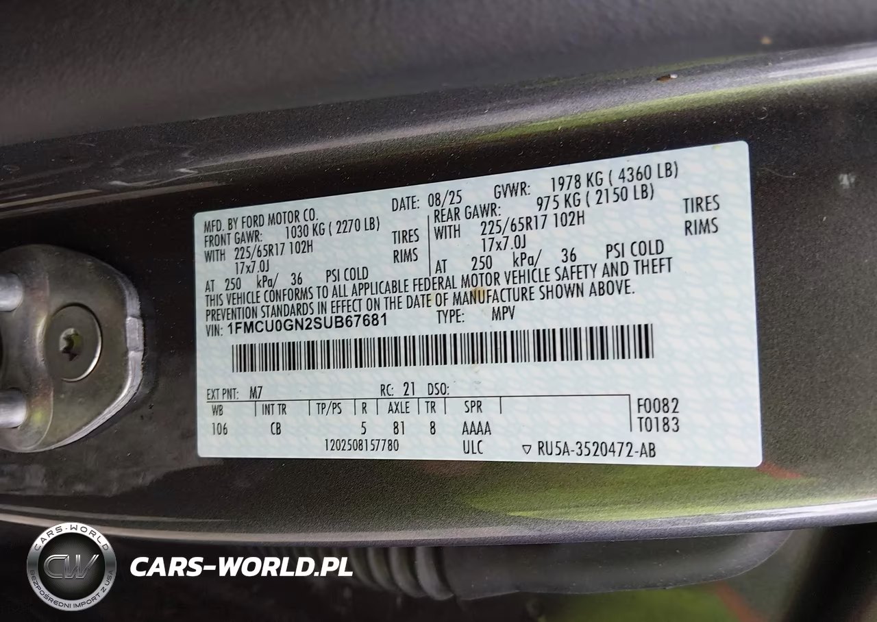 2025 Ford Escape Active VIN:1FMCU0GN2SUB67681 - 9