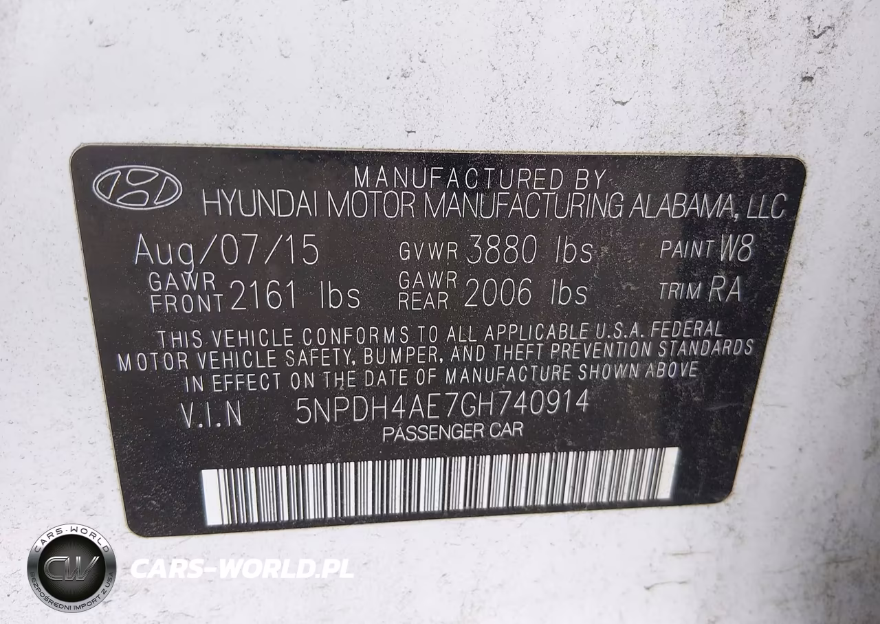 2016 Hyundai Elantra Se VIN:5NPDH4AE7GH740914 - 9