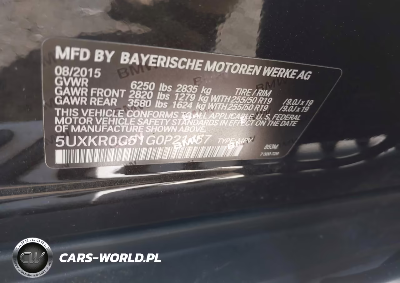 2016 BMW X5 xDrive35I VIN:5UXKR0C51G0P21457 - 9