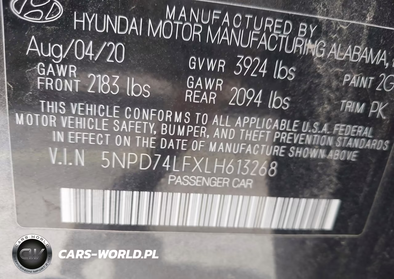 2020 Hyundai Elantra Se VIN:5NPD74LFXLH613268 - 9