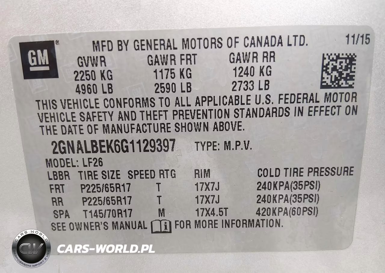 2016 Chevrolet Equinox Ls VIN:2GNALBEK6G1129397 - 9