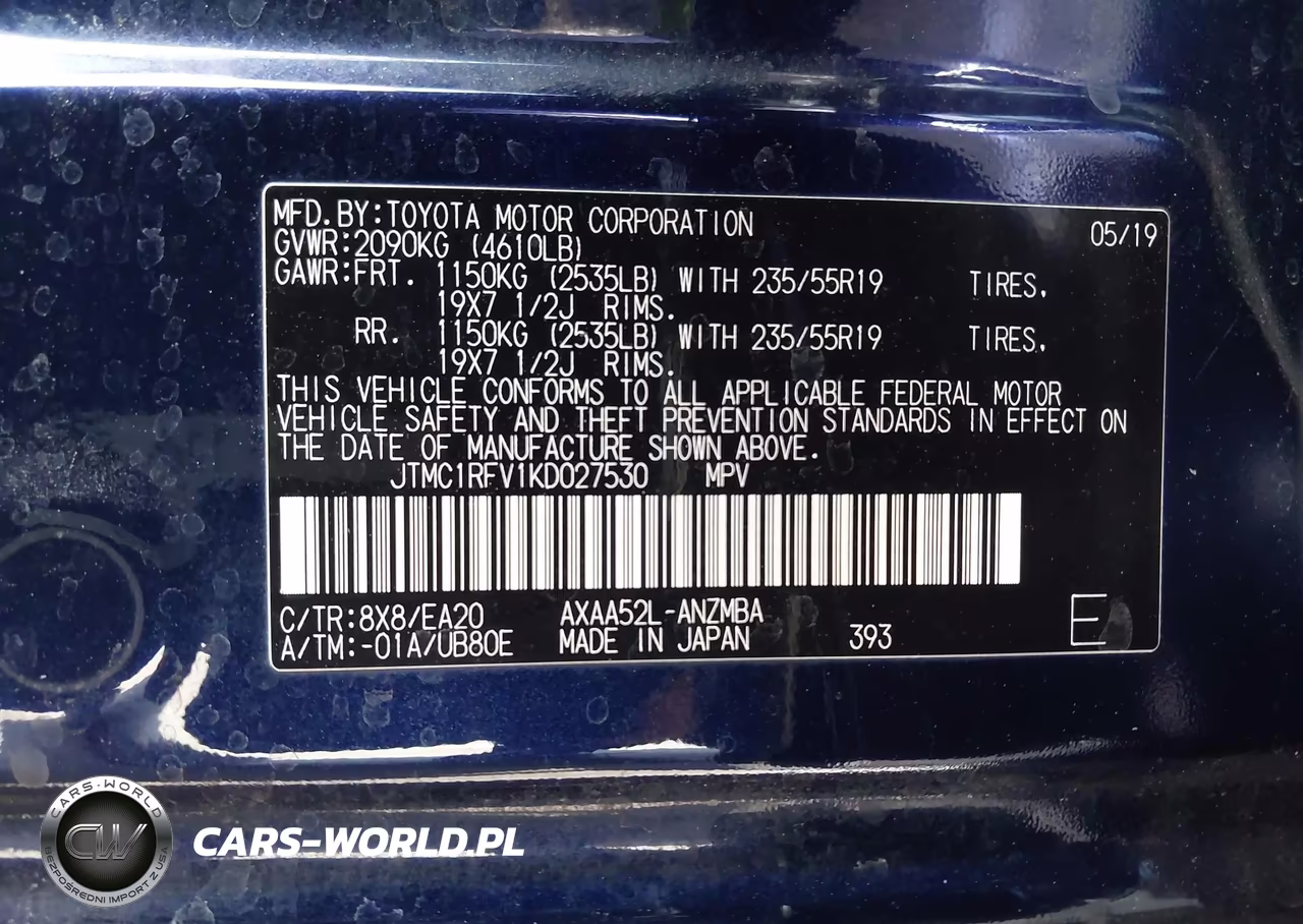 2019 Toyota Rav4 Xle Premium VIN:JTMC1RFV1KD027530 - 9