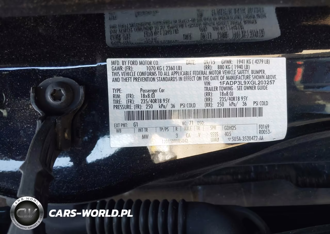 2016 Ford Focus St VIN:1FADP3L9XGL203257 - 9
