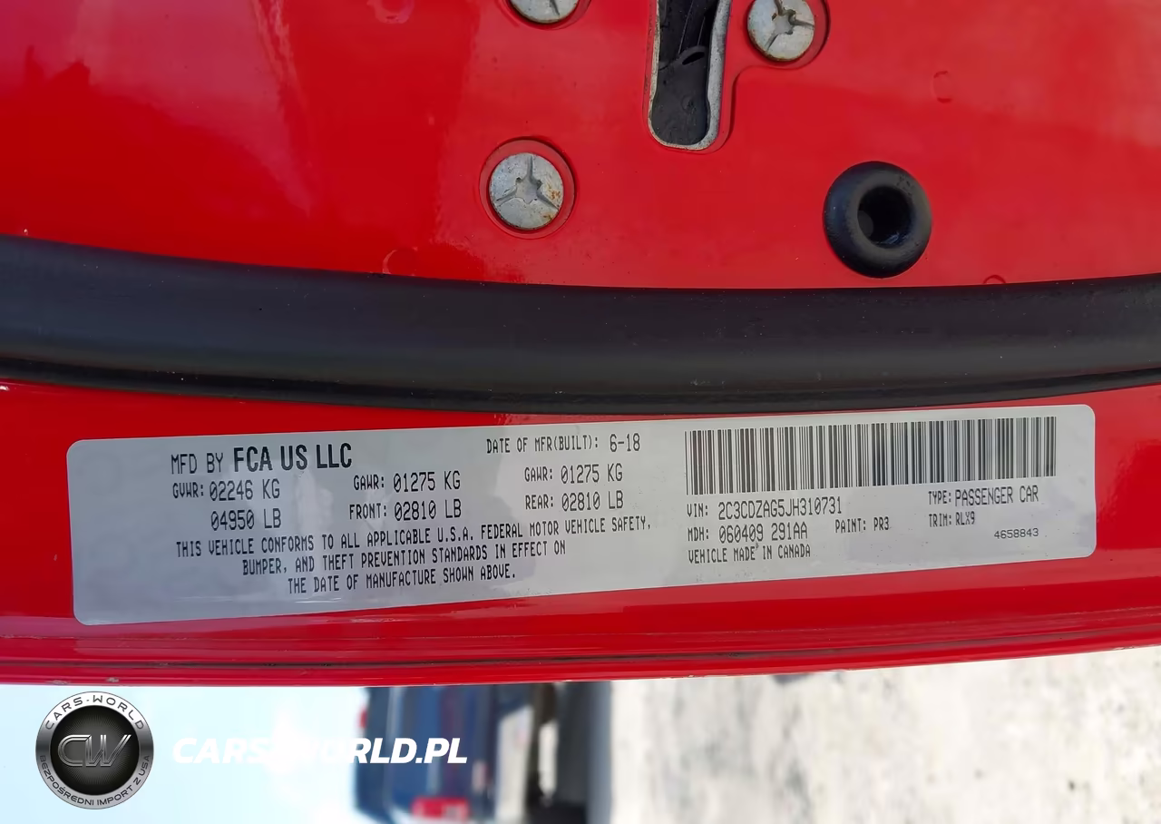 2018 Dodge Challenger Sxt Plus VIN:2C3CDZAG5JH310731 - 9