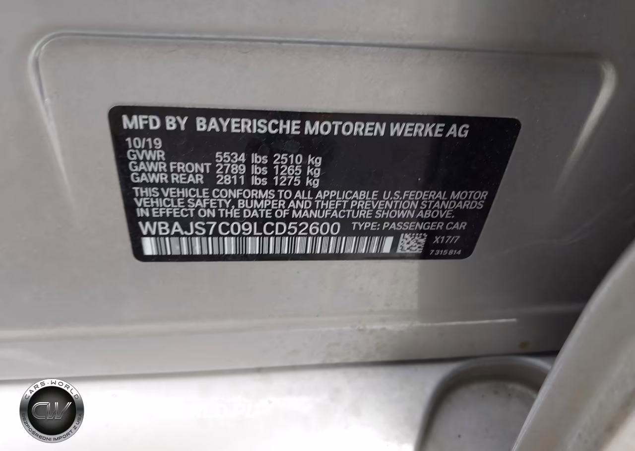 2020 BMW M550I xDrive VIN:WBAJS7C09LCD52600 - 9