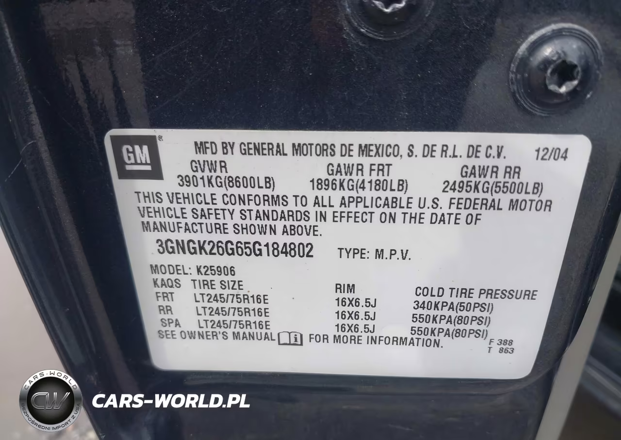 2005 Chevrolet Suburban 2500 Ls VIN:3GNGK26G65G184802 - 9