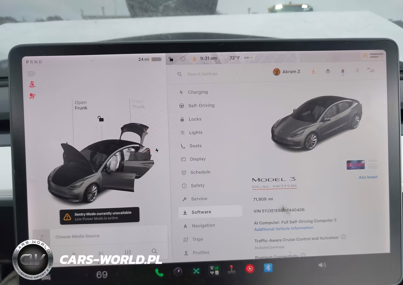 2019 Tesla Model 3 Long Range-Performance VIN:5YJ3E1EB8KF440406 - 7